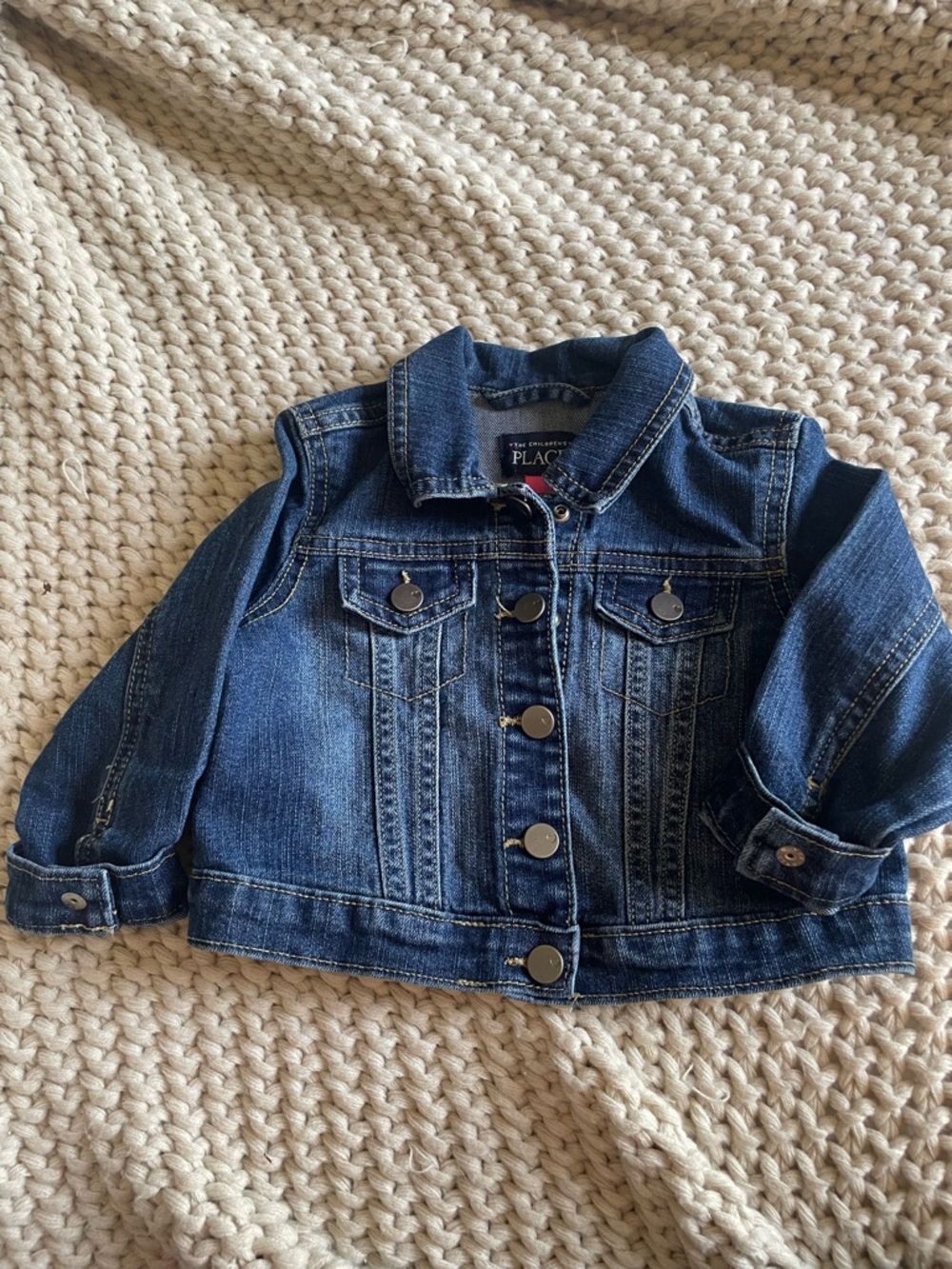 The Children's Place Dark Blue Denim Jacket for Kids